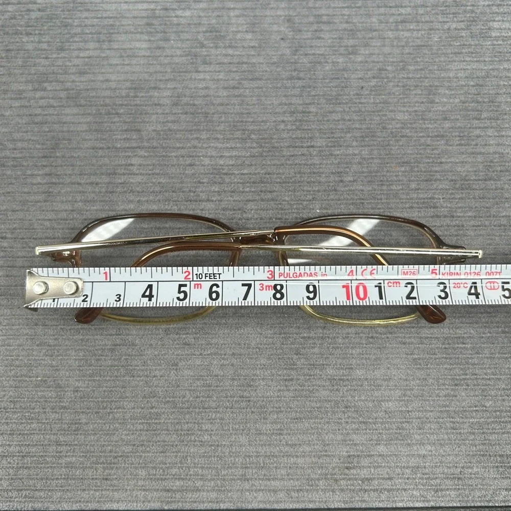 Calliope Collection Zapata Brown Fade Gold Y2k Eyeglass Frames 54-17-140